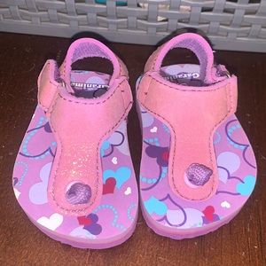 Garanimals Purple Baby-Girl Secured Velcro Thong Sandal